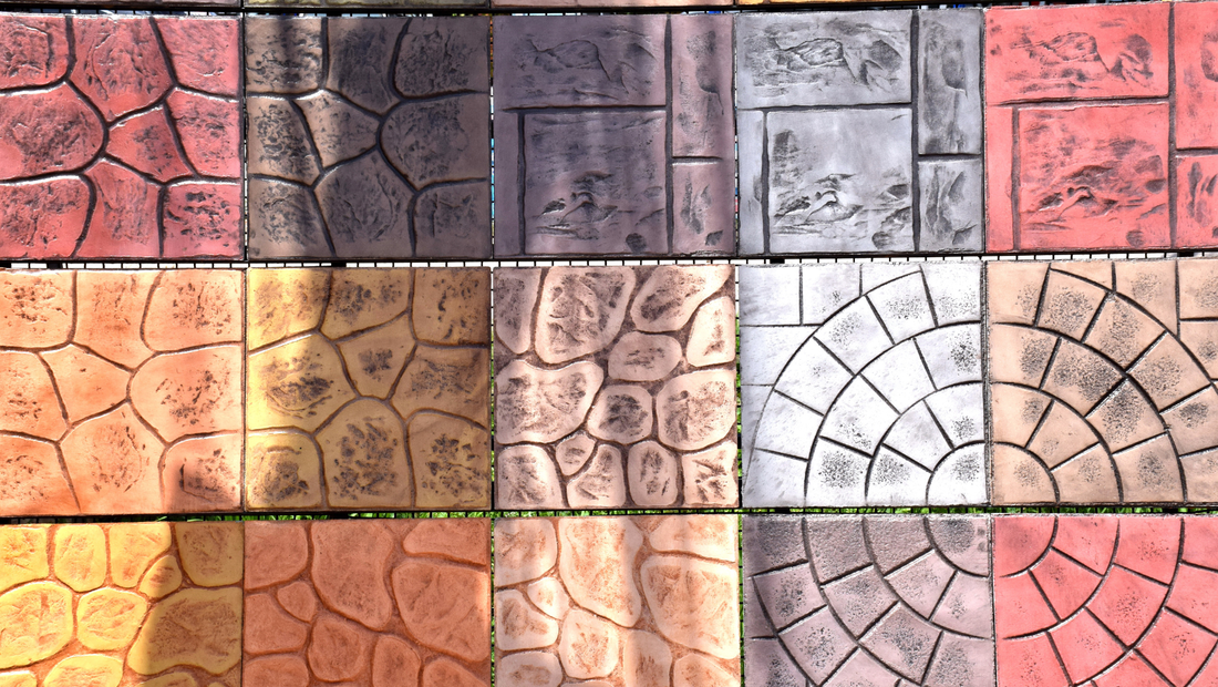 Stamped Concrete design and colours